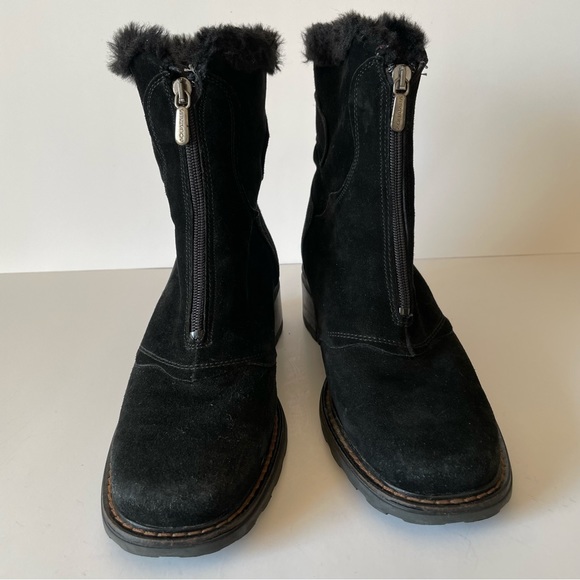 Aquatalia Black Suede Ankle Boots Women’s Size 7 - Picture 2 of 8